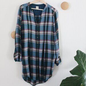 Anthropologie x Akemi + Kin // Lucie Plaid Tunic Size S